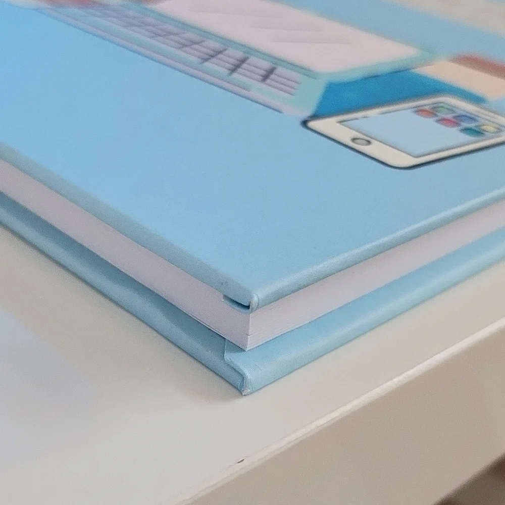 Dinosaur Blue lined notebook - office/wfh theme